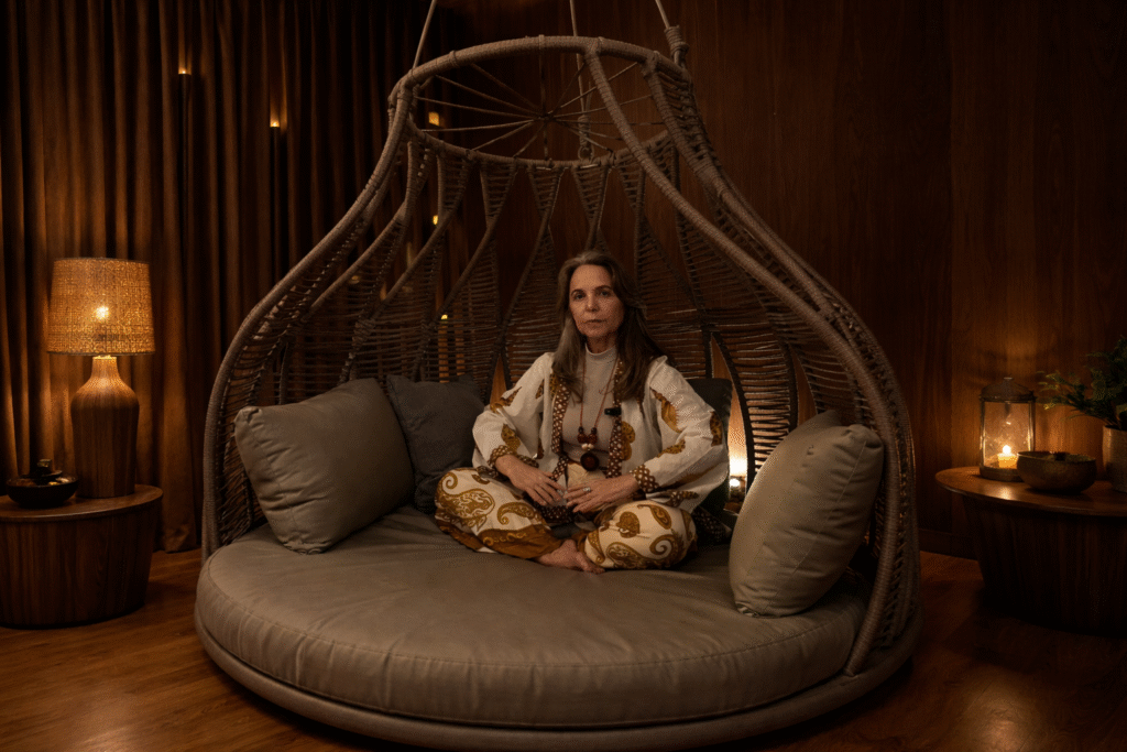 Terapeuta atende duas clientes em salas vizinhas, uma em massagem relaxante e outra terapêutica